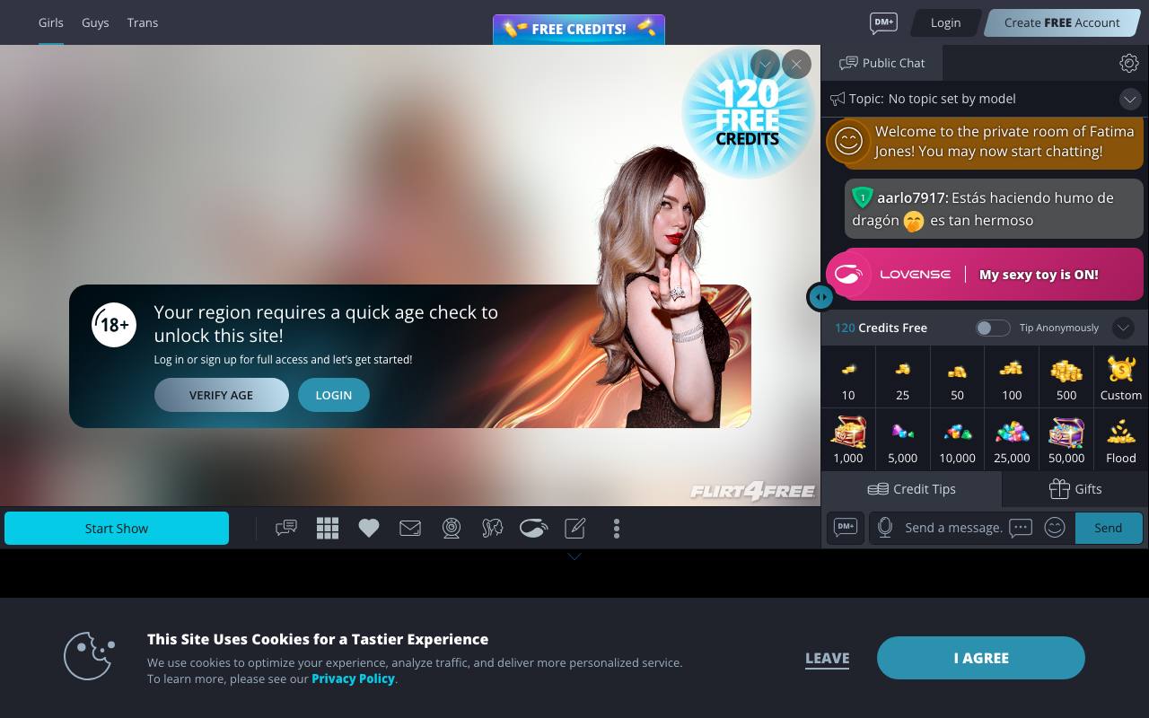Flirt4Free screenshot