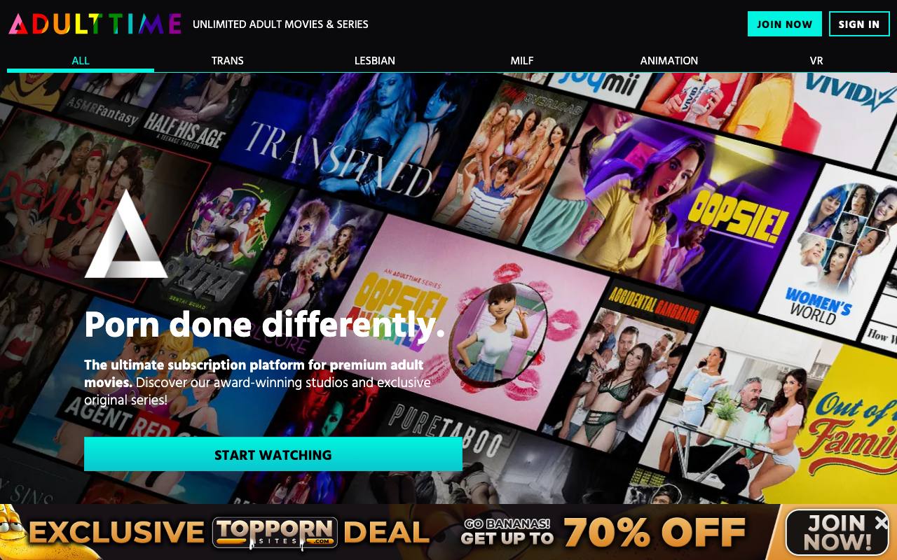 AdultTime screenshot