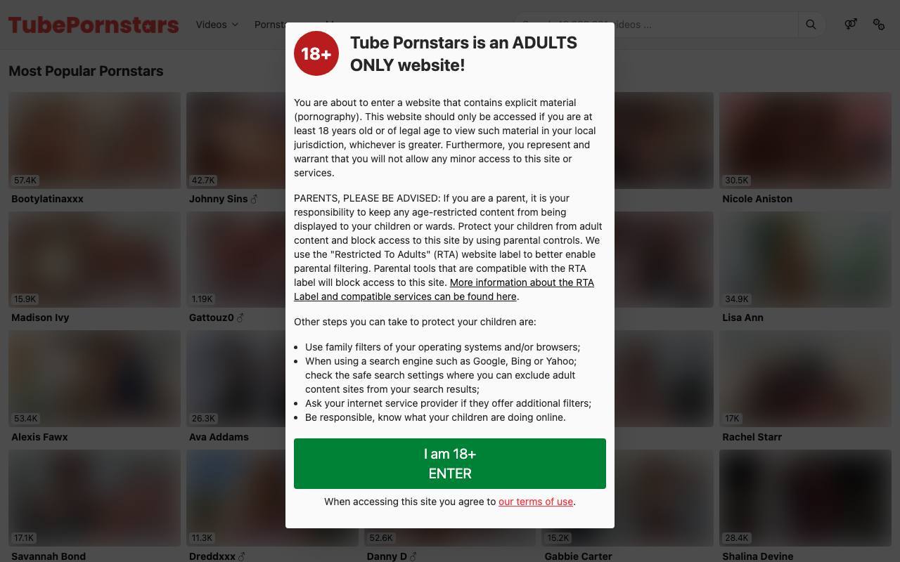 TubePornStars screenshot